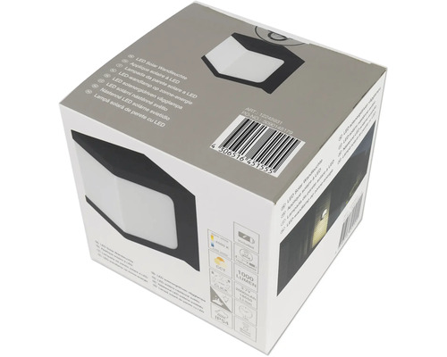 Verpackung einer LED Solar Wandleuchte