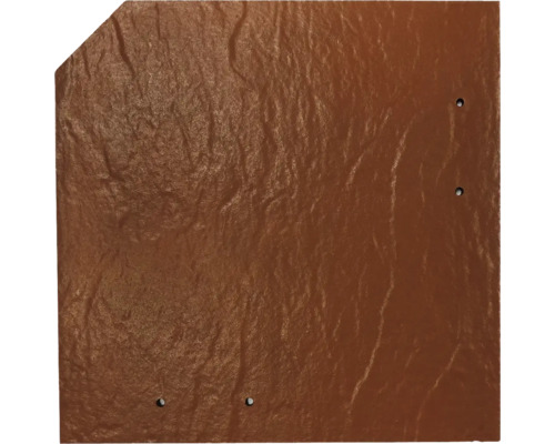 Plaque de toit brune avec trous de fixation