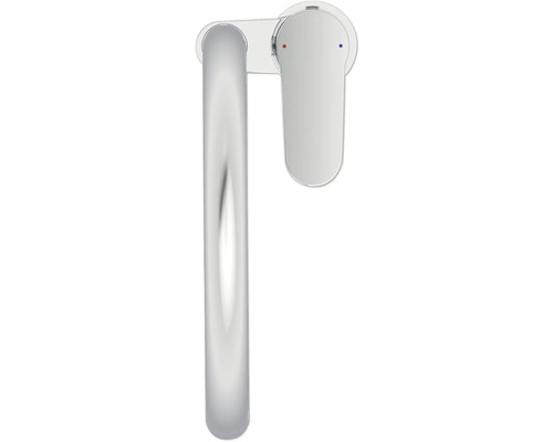 Robinet de lavabo en métal avec mitigeur monocommande