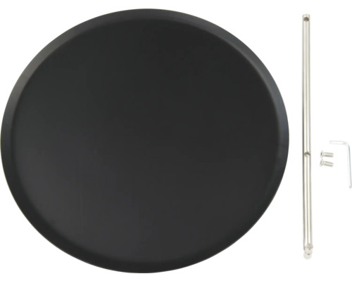 Plateau de service noir avec support et vis