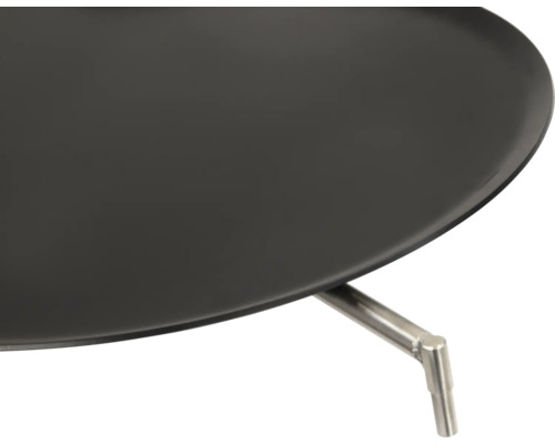 Plancha en acier avec trépied