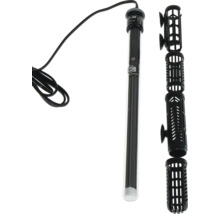 Chauffage d''aquarium avec panier de protection et ventouses de fixation