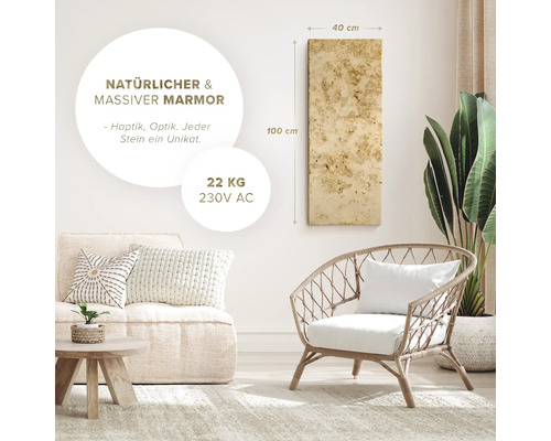 Scène avec plaque de marbre de 40 sur 100 centimètres, poids de 22 kilogrammes et puissance de courant alternatif de 230 volts