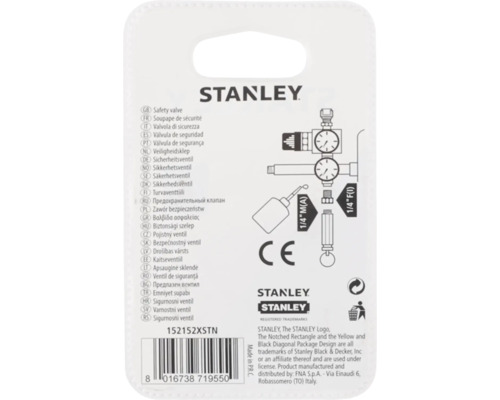 Stanley Sicherheitsventil Verpackung