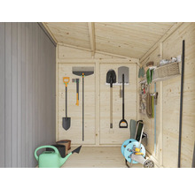 Abri de jardin Palmako Mia 3,6 m² avec plancher 244 x 178 cm naturel