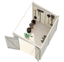 Abri de jardin Palmako Mia 3,6 m² avec plancher 244 x 178 cm naturel