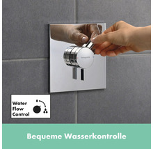 Hand bedient Hansgrohe Armatur zur Wasserkontrolle