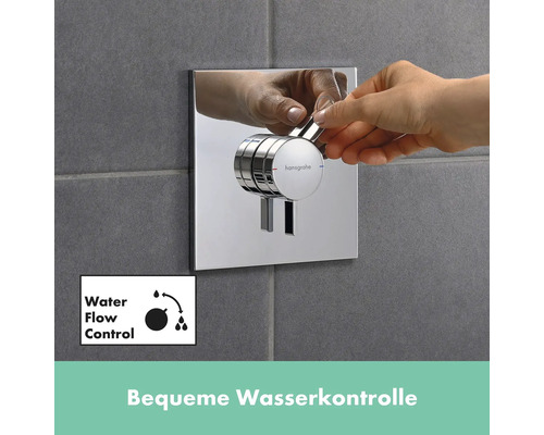 Hand bedient Hansgrohe Armatur zur Wasserkontrolle