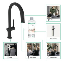 Robinet de cuisine avec fonction de filtre, douchette extractible et sBox