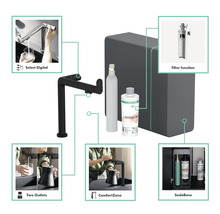 Mitigeur de cuisine Hansgrohe Aquno Select avec système d''eau SodaBase