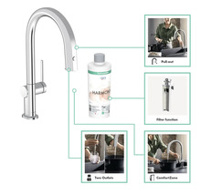 Robinet de cuisine avec filtre à eau et fonctions associées