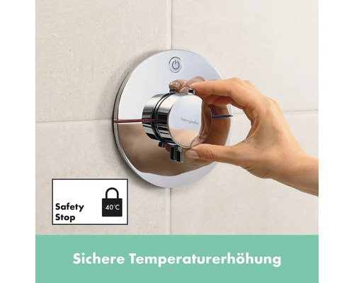 Hansgrohe Thermostatarmatur mit Sicherheitssperre