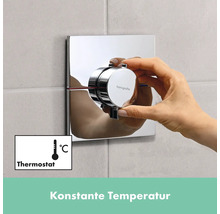 Aufputz-Thermostatarmatur für Dusche mit Handbedienung
