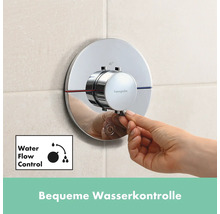 Aufputz-Thermostatarmatur von Hansgrohe mit Wasserdurchflussregelung