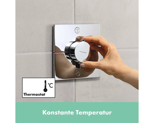 Hansgrohe Thermostatarmatur zur Temperaturregelung im Badezimmer