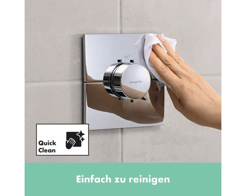 Reinigung eines Hansgrohe Thermostats mit Quick Clean Funktion