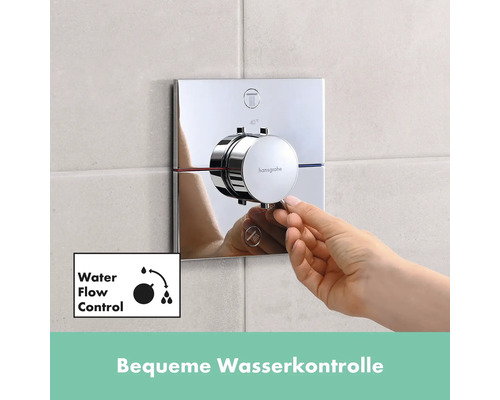 Aufputzthermostat mit Handbedienung für die Dusche