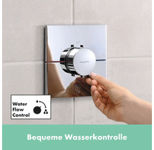 Hansgrohe Unterputz Thermostatarmatur mit Handbedienung zur Wasserkontrolle