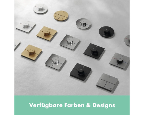 Verschiedene Farben und Designs von Badarmaturen.