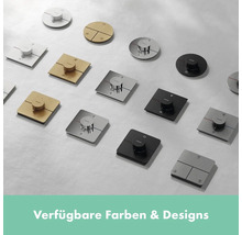 Verschiedene Hansgrohe RainButton Designs und Farben
