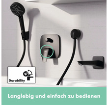 Brausegarnitur mit Einhebelmischer für Badewanne und Dusche