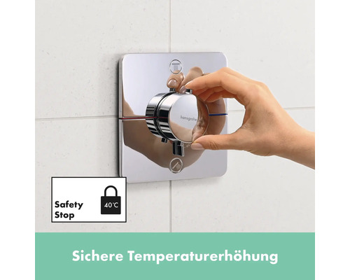 Hansgrohe Armatur mit Temperaturbegrenzung