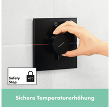 Hansgrohe Unterputz Thermostatarmatur zur Steuerung der Wassertemperatur mit Sicherheitssperre