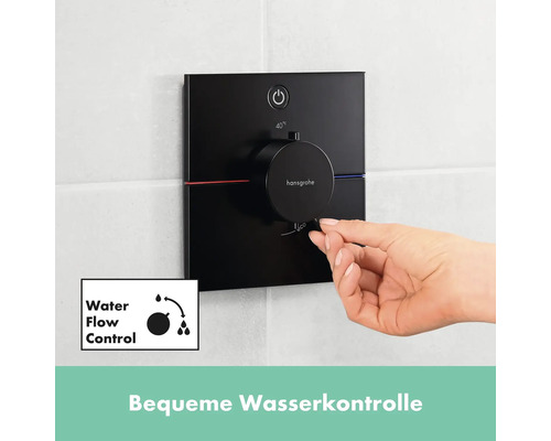 Hansgrohe Thermostatarmatur zur Wasserkontrolle mit Hand