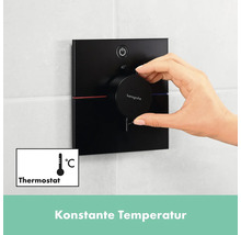 Aufputzthermostat mit Handbedienung zur Temperatureinstellung im Badezimmer