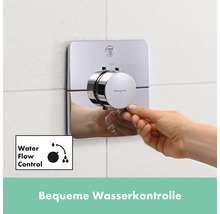Aufputz-Thermostatarmatur von Hansgrohe mit Handbedienung