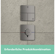 Hansgrohe ShowerSelect Fertigset mit zwei Ventilen und Thermostatarmatur zur Wandmontage