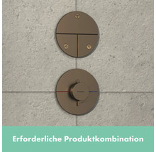 Aufputzmontage mit Kopfbrause, Handbrause und Wanneneinlauf von Hansgrohe