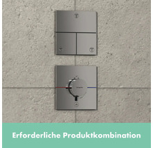 Aufputzthermostat mit drei Absperrventilen für Dusche