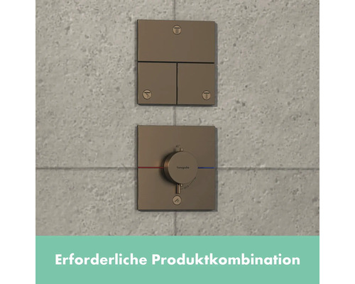 Aufputzthermostat und Absperrventil für Dusche und Badewanne von Hansgrohe