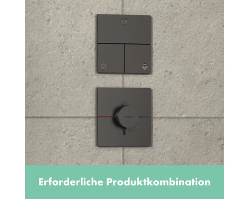 Hansgrohe Unterputz Thermostatarmatur und Absperrventil Kombination für Dusche