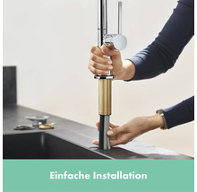 Installation einer Küchenarmatur in eine Spüle