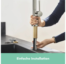 hansgrohe Niederduck Küchenarmatur TALIS M54 edelstahl gebürstet 72859800