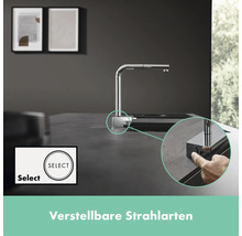 Küchenarmatur mit einstellbaren Strahlarten und Select-Funktion