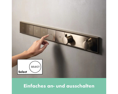 Duschbedienfeld zur einfachen Steuerung verschiedener Duschfunktionen