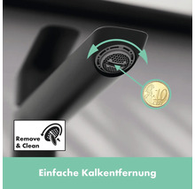 hansgrohe Waschtischarmatur LOGIS 110 Eco schwarz matt ohne Ablaufgarnitur 71253670