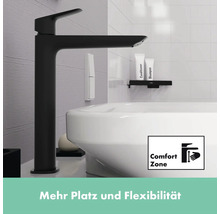 Waschtischarmatur in einem Badezimmer mit Comfort Zone Funktion für mehr Flexibilität