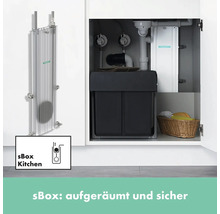 Hansgrohe SBox für Küchenarmaturen unter der Spüle mit Abfallsammler und Utensilien