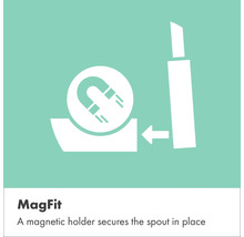 MagFit Symbol: Magnetische Halterung für Auslauf