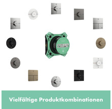 Auswahl verschiedener Unterputzthermostat-Designs von Hansgrohe