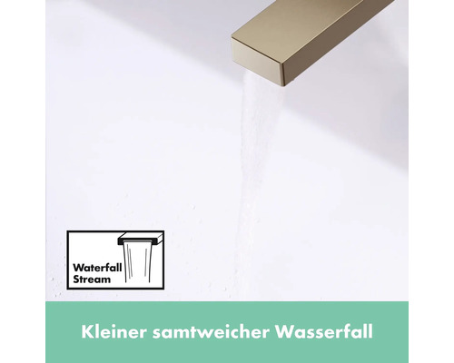 Wasserhahn mit Wasserfallstrahl