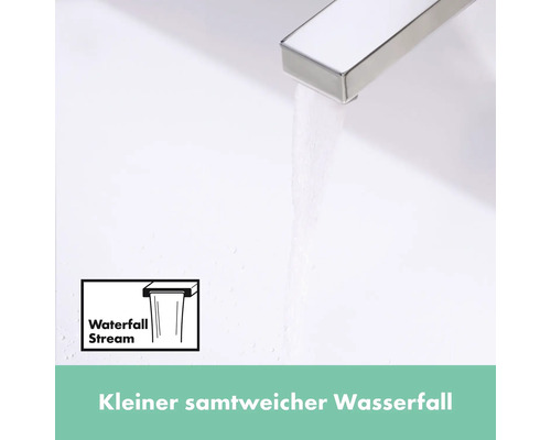 Wasserhahn mit Wasserfallstrahl