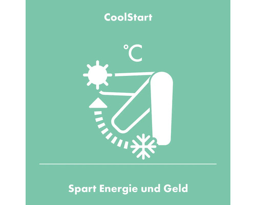 CoolStart Symbol: Spart Energie und Geld.