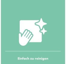 Symbol für einfache Reinigung
