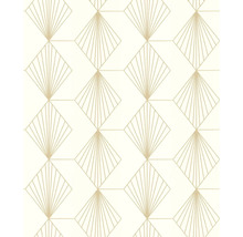Papier peint avec motif géométrique en éventail