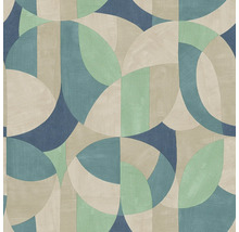 Papier peint avec motif de cercles abstraits
